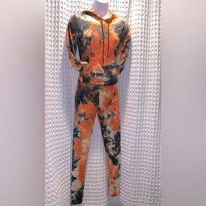 New Mix 2pc Tie Dye Workout/Lounge Set